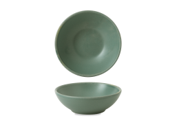 Nourish Andorra Green Shallow Bowl